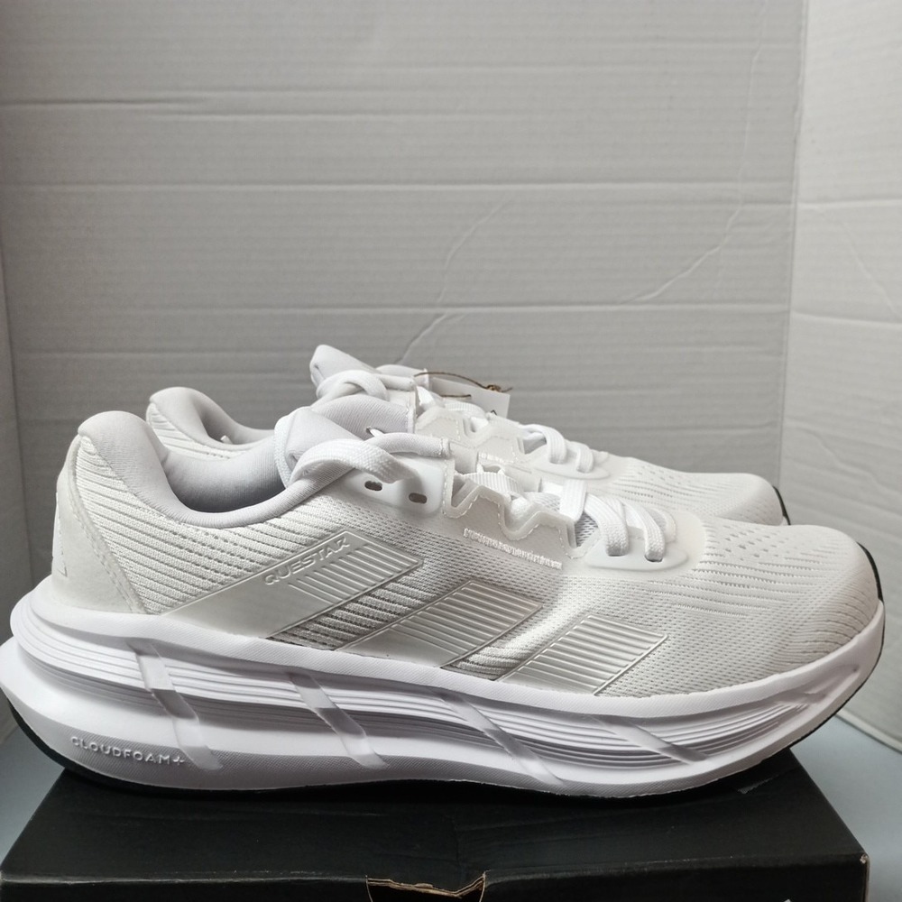 Adidas Questar 3 W Cloud White Core Black Running Shoes Women's‎ Size 9.5 NIB